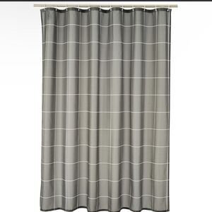 Amazon Basics Fabric Shower Curtain With Grommets And Hooks - 72 X 72 Inch,